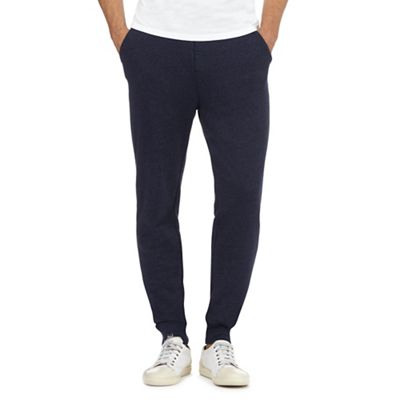 Red Herring Navy ribbed cuff joggers
